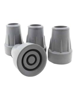 grey rubber ferrules tips bottoms ends feet stoppers caps for aluminium crutches walking frames zimmer frames walking sticks 1